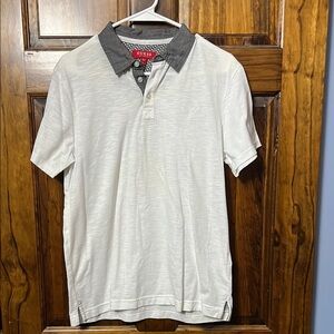 GUESS Men's White Polo Shirt